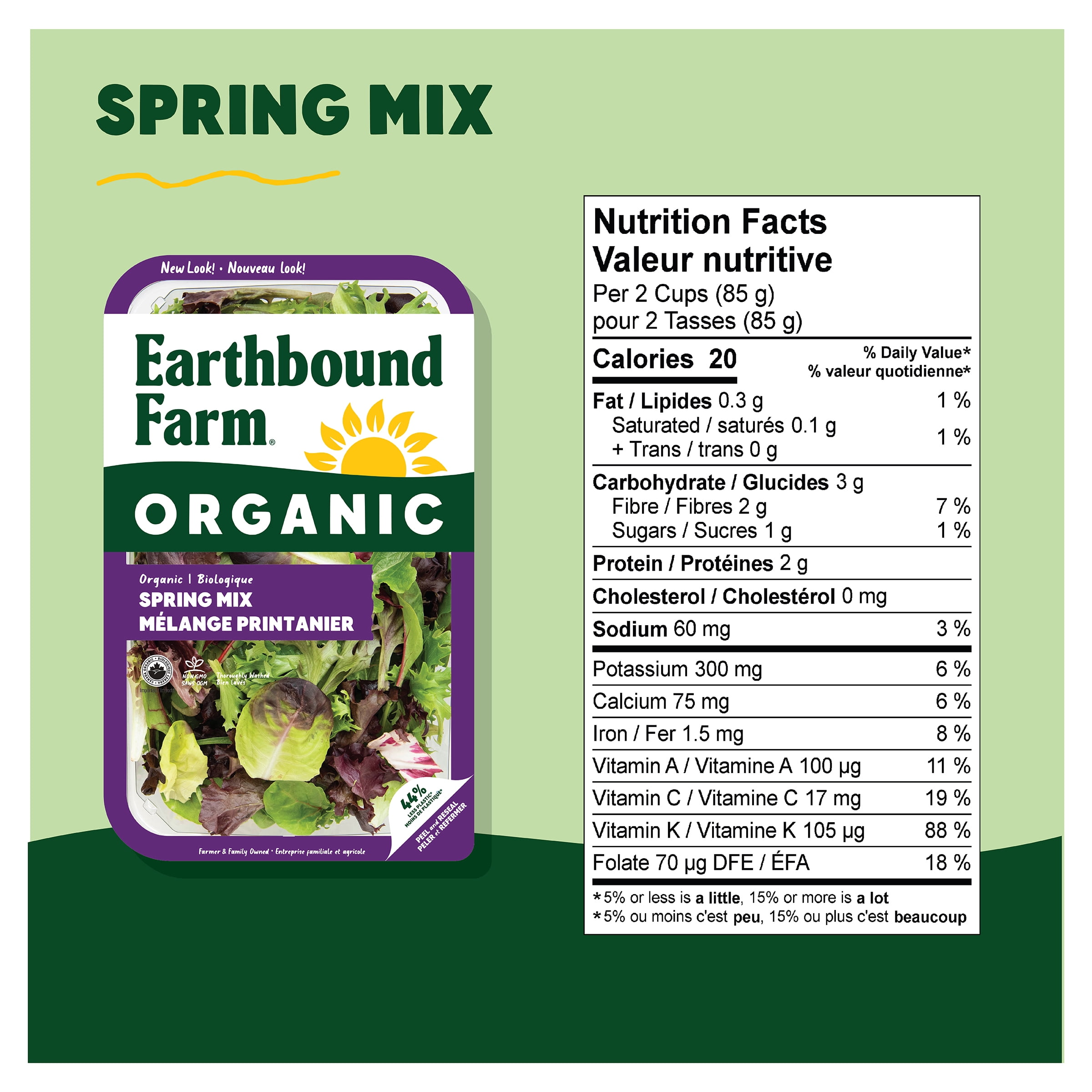 Earthbound Farm Organic Spring Mix. 284g