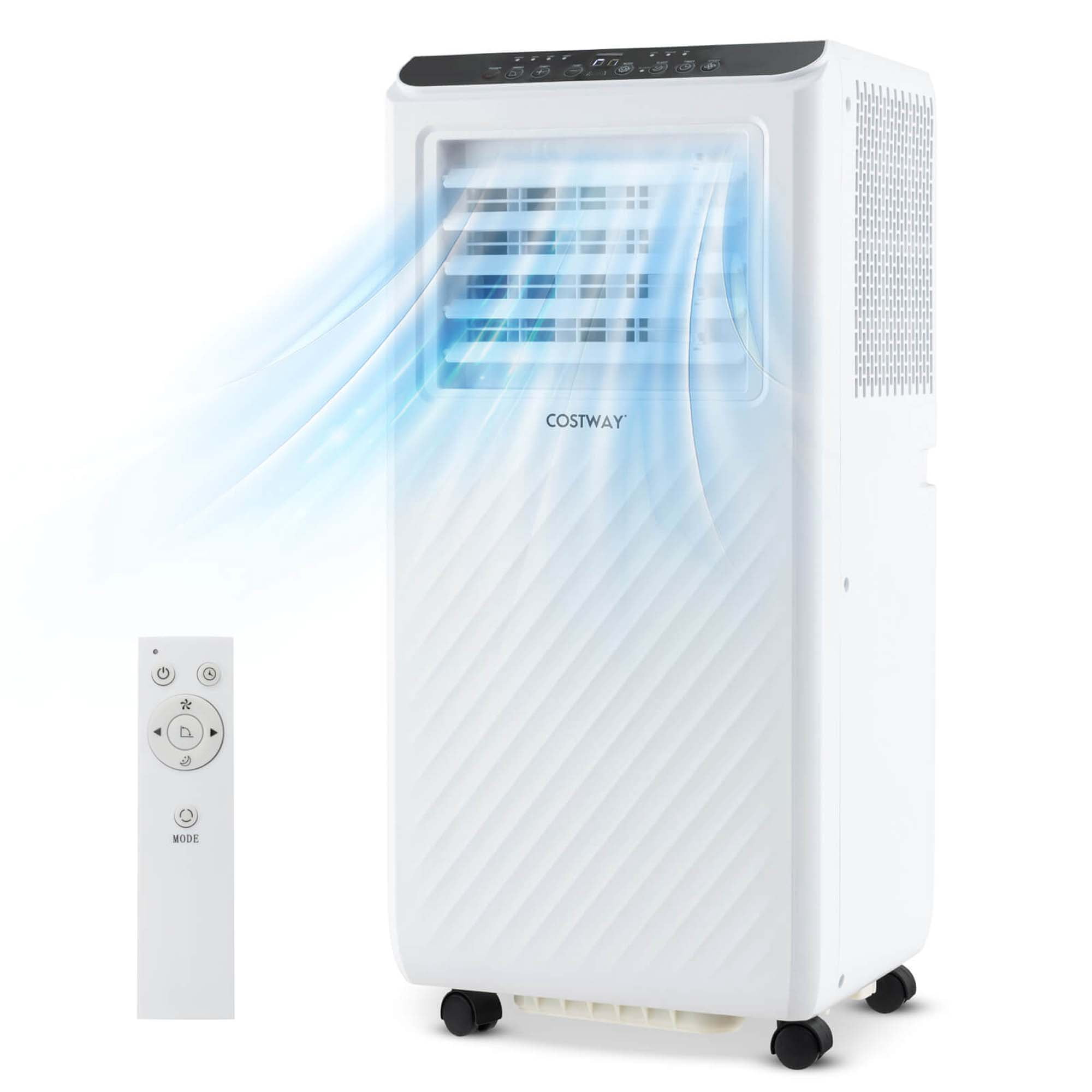 Costway climatiseur portable 8000 BTU 3-en-1 avec déshumidificateur, ventilateur, minuterie 24H, 5000 BTU (8000 BTU ASHRAE)