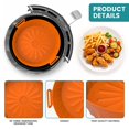 thumbnail image 5 of Air Fryer Accessory, 4pcs Air Fryer Silicone Pot, Basket (20cm), Collapsible Design Replacement Cake Mold, 5 of 5