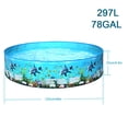 thumbnail image 3 of Piscine Portable Sans Gonflage en Plastique Dur Piscine Pliable Piscine Familiale Piscine Ronde pour, 3 of 5
