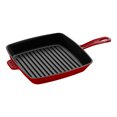 thumbnail image 1 of STAUB Grill Pans 26 cm Cast Iron Square American Grill, Cherry, 1 of 2
