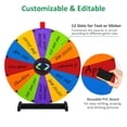 thumbnail image 4 of WinSpin 24" Display Prize Wheel Red & Green DIY Tabletop 12 Slots Modular Custom Spinning Wheel for Pop Up Trade Show, 4 of 8