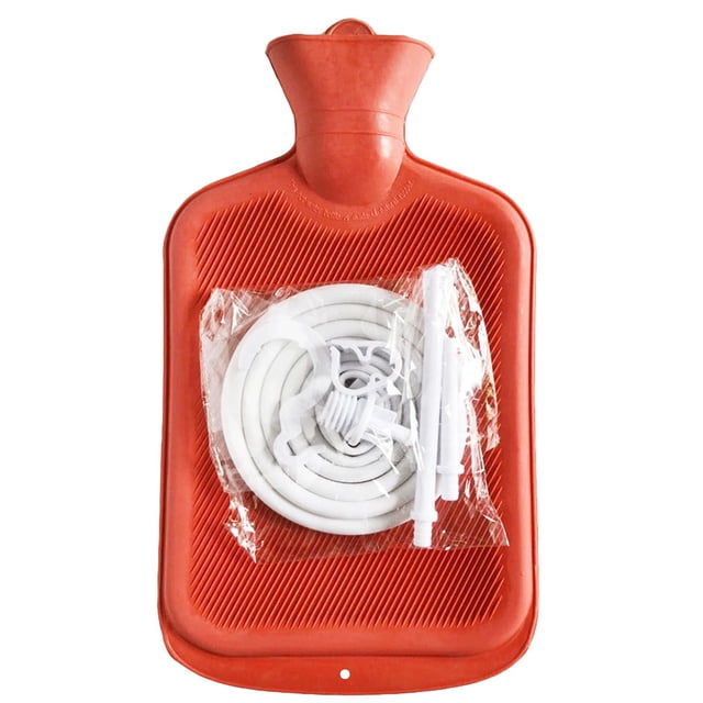 Sac de Douche en Caoutchouc de Silicone Réutilisable 2 L Rouge pour le Nettoyage de l'Hygiène Personnelle à la Maison. un Sac en Caoutchouc de Silicone Rouge Vif et durable d'Une Capacité de 2 L, Présentant une surface Texturée et une Grand Ouverture pour un Remplissage Facile. Comprend un Tube Blanc et des Accessoires Emballés dans un Plastique Transparent, Idéal pour les Procédures d'Hygiène Personnelle à la Maison et de Nettoyage. Réutilisable, Écoresponsable et Facile à Nettoyer, Convient à l'Usage à la Maison et aux routines d'Hygiène en Voyage.