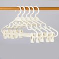 thumbnail image 3 of CHENMEI [Household Hanger with Clips Skirt Hanging Non Slip and Non Marking Hanger Multi Functional Drying Rack Non Slip Clip Pants and Skirt Purpose Clothin, 3 of 3