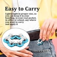 thumbnail image 4 of Graflsoa Stress Relief Bike Chain Fidget Toy - Durable Stainless Steel & Rubber, Portable Anxiety Reducer for Autistic and Hyperactive Individuals - Comes in Black and Sky Blue, 2 Pieces Included, 4 of 6