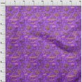 thumbnail image 4 of oneOone Viscose Chiffon Purple Fabric Ocean Fish Craft Projects Decor Fabric Printed By The Yard 42 Inch Wide, 4 of 4