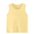 thumbnail image 1 of SROBPTY T-Shirts Garçons Filles, T-Shirt de Base pour Enfants Uni à Col Rond d'Été Décontracté Confortable et Respirant Jaune 12 Ans, 1 of 5