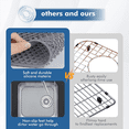 thumbnail image 3 of Silicone Sink Mat, 4 Pack Sink Protectors for Kitchen Sink with Rear Drain, Folding Non-Slip Heat Sink Mat, 3 of 7