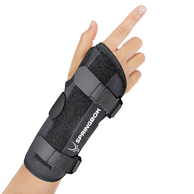 SPRINGBOK FITNESS Wrist Cock-Up Splint Brace for Men and Women – Adjustable Metal Splint Stabilizer for Enhanced Support, Pain Relief, and Wrist Injury Recovery