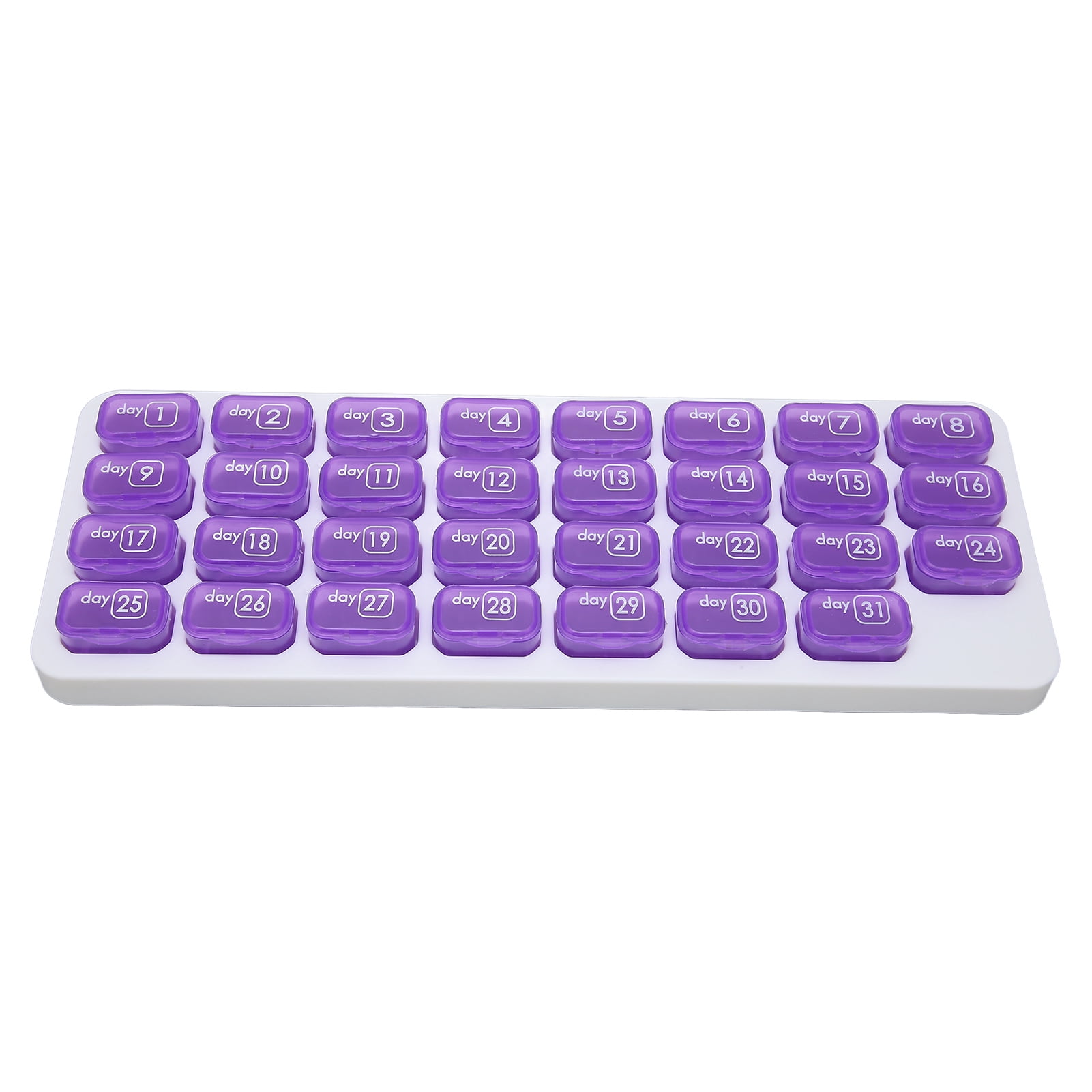 Monthly Pill Organizer, 31 Day Pill Case Daily Pill Organizer Medicine Container Small Compartments Hold Supplements  for Travel for Home