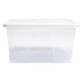 thumbnail image 1 of Homz Bac de Rangement en Plastique Transparent à Verrouillage par Pression de 12 Qt avec Couvercle, Lot de 4, 1 of 11