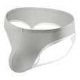 thumbnail image 1 of Caleçons pour Hommes Décontractés Mode Unis Aguichant en Maille Rayée Taille Basse, 1 of 4