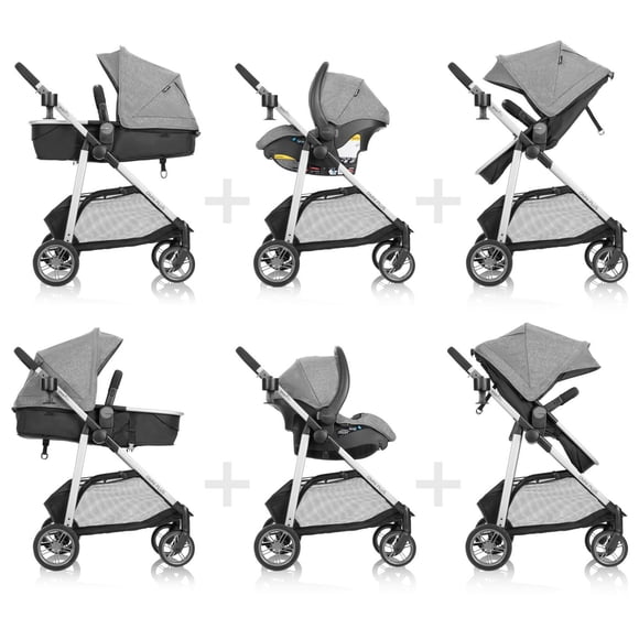 Système de voyage Evenflo Omni Plus avec siège d'auto pour bébé Litemax (0-5 ans)
