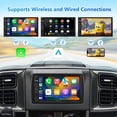thumbnail image 3 of Eonon 7'' Double Din Car Stereo Wireless CarPlay & Wireless Android Auto Car Audio Receivers with AHD Backup Camera Built in DSP Bluetooth MirrorLink SWC FM/AM Fast Charge - X3, 3 of 5