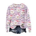 thumbnail image 5 of Wiyuqeen Chandail en Tricot Fair Isle pour Femmes, Coupe Ample Décontractée, Col Rond, Vintage, à Rayures, Manches Longues, 5 of 5