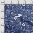 thumbnail image 2 of oneOone Cotton Poplin Blue Fabric Asian Japanese Pattern Dress Material Fabric Print Fabric By The Yard 56 Inch Wide, 2 of 4