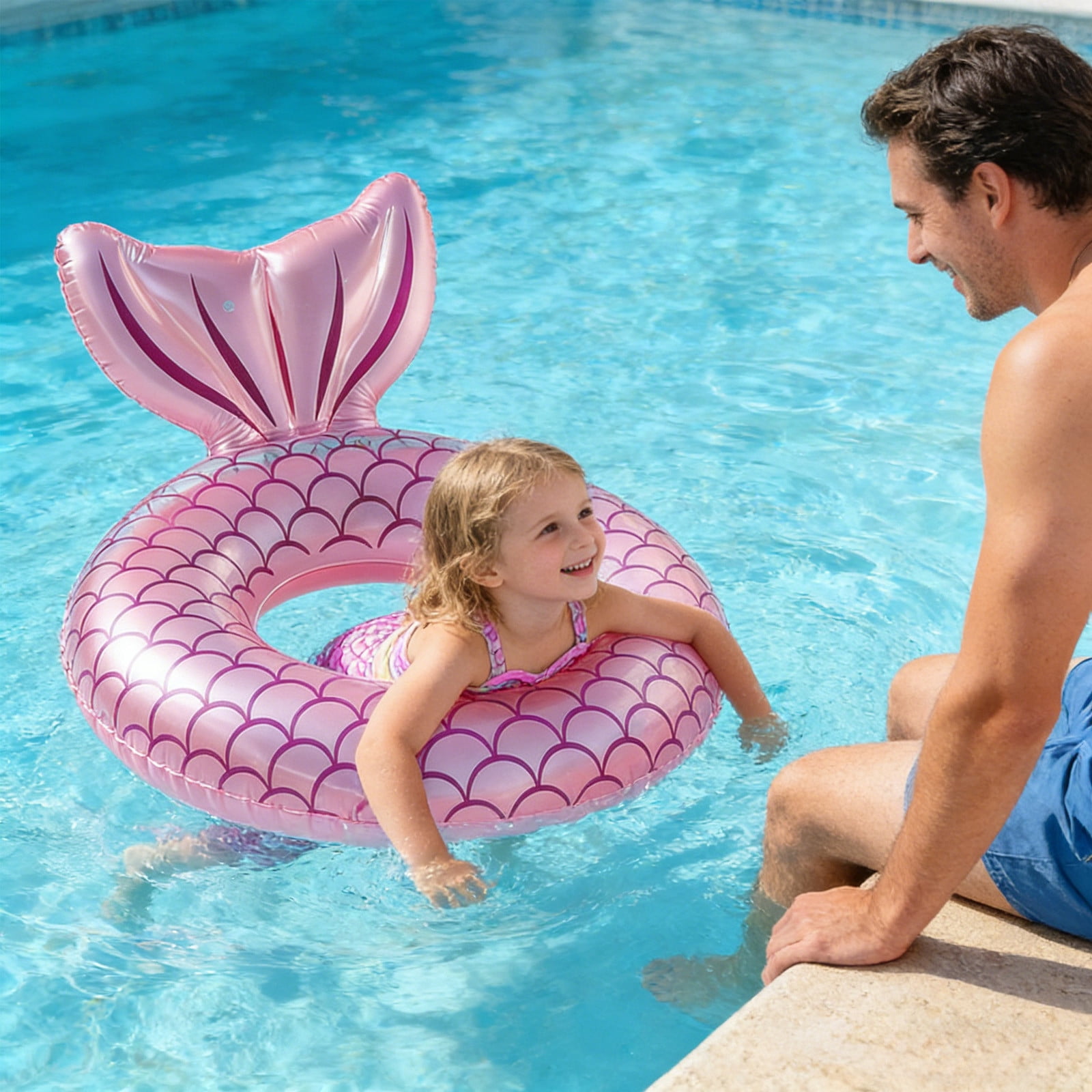 Jeux piscine - Bouée sirène dorée à paillettes de Intex - Jeux - Jouets Jeux piscine - Bouée sirène dorée à paillettes de Intex - Jeux - Jouets