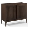 thumbnail image 1 of Crosley Furniture Asher Wood Record Storage Media Console - Dark Brown, 1 of 20