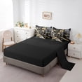 thumbnail image 3 of YST 7Pcs Abstract Artwork Marble Comforter Set, Black and Grey Aesthetic Bedding, Queen Size (7 Count), 3 of 4