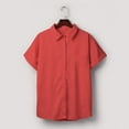 thumbnail image 5 of zanvin Womens Tops, Summer Fashion Woman Causal Button Solid Blouse Short Sleeve T-Shirt Summer Tops, 5 of 5