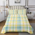 thumbnail image 1 of Erosebridal Colorful Checkerd Quilt Sets for Queen Size Bed, Geometric Plaid Bed Set 3-Piece, 1 of 5