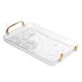 thumbnail image 2 of Naittoop High Color Water Cup Tray Home Living Room Teacup Tea Tray Desktop Cup Storage Tray Premium Feeling Dinner Fruit Plastic Serving Tray Platters, 2 of 6
