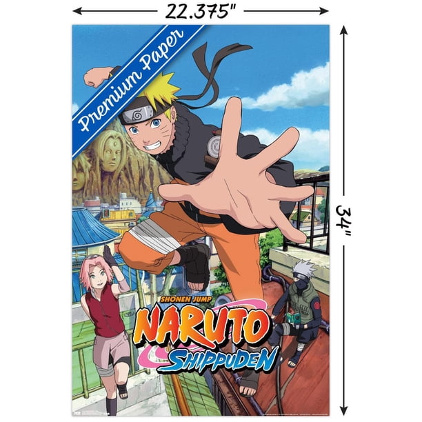 Naruto Shippuden - Jump Wall Poster, 22.375