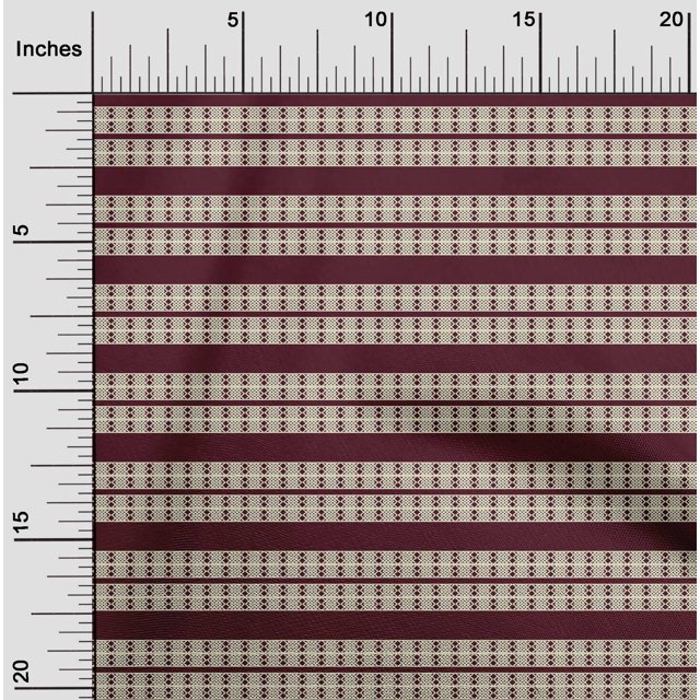 oneOone Silk Tabby Maroon Fabric Diamond Geometric Craft Projects Decor Fabric Printed By The Yard 42 Inch Wide
