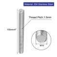 thumbnail image 2 of Unique Bargains M10 x 100mm 1.5mm Pitch 304 Stainless Steel Fully Threaded Rods Bar Studs 20 Pcs, 2 of 3