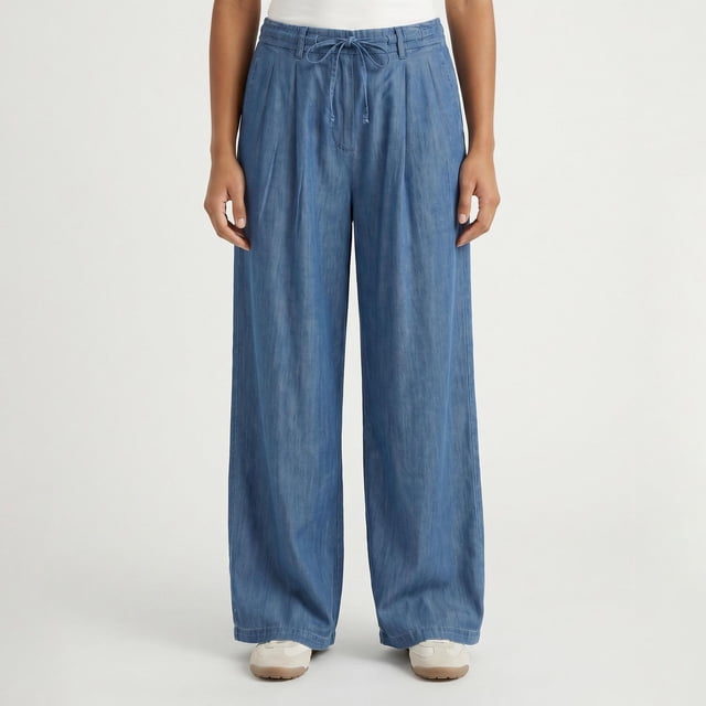 Devoted, Pantalon plissé à nouer sur le devant, tailles TP à TG