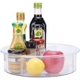 thumbnail image 2 of greenco Lazy Susan Turntable, 12 Round Plastic clear Storage Organizer with Dividers for Kitchen, Spice Rack, cabinet, Pantry, Fridge, Freezer, countertop, 2 of 4