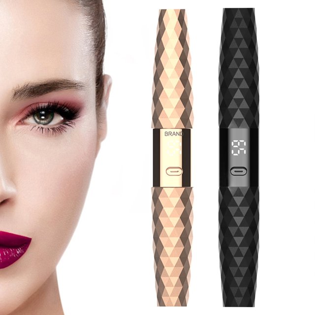 Boucleur de Cils Portable Chauffant avec Écran LCD 2 Réglages de Température Boucleur de Cils Électrique Rechargeable par USB Longue Tenue Rehausse-Cils Naturel Outil de Coiffage des Cils Fournitures de Maquillage pour Femmes