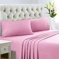 thumbnail image 1 of 700 Thread Count 100% Egyptian Cotton 4-Piece Bed Sheet Set (1 Flat, 1 Fitted Sheet, 2 Pillow Covers) 15 Inches Deep Pocket Size Solid Pattern, 1 of 5