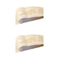 thumbnail image 2 of Decodeary Wood Marbling SelfAdhesive Skirting Line Exquisite Workmanship And Retro Fashion PVC Waterproof Waist Line For Wall PVC yellow peony 2Set, 2 of 6