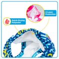 thumbnail image 3 of SwimSchool Re-Usable Swim Diaper with Elastic Waist and Leg Openings, Shark, Medium, 3 of 5