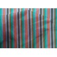 thumbnail image 3 of oneOone Tissu Coton Soie Tissu Imprimé à Rayures Multicolores BTY 42 Pouces de Large, 3 of 3
