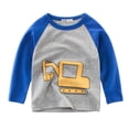 thumbnail image 1 of 2025 Hauts Garçons T-Shirts Garçons T-Shirts Garçons 2T Imprimé Voitures Long Jeunesse Chemises Garçons Manche Col Rond T-Shirts Garçons Chemises Hauts Tee Vêtements pour Garçons Tricot de Corps, 1 of 3