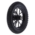 thumbnail image 1 of Rubber Tyre, Durable Front Wheel  For 47cc 49cc 2 Stroke Mini Dirt Bike Black, 1 of 8