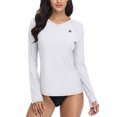 thumbnail image 1 of BeautyIn Women V-Neck Rash Guard UPF 50+ Sun Protection Swimwear Shirt, 1 of 6