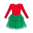 thumbnail image 2 of Robe Fille Noël Père Noël Manches Longues Robe de Fête 10 Ans, 2 of 6
