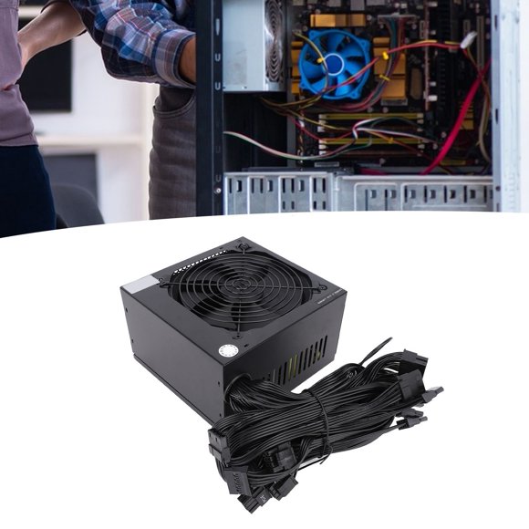 Computer Power Supply, Passive Full Voltage ATX PSU 600W for Upgrade
