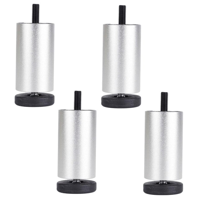 4x Pieds en Aluminium pour Canapé-Lit Réfrigérateur Armoire Lavable 12 cm
