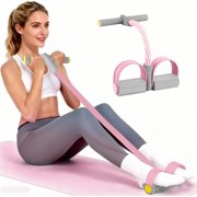 Multifunction Pedal Resistance Band, Durable 6-Tubes Multifunction Pedal Resistance Band, Natural Rubber Foot Pedal Resistance Bands, Fitness Resistance Bands for Abdomen, Waist, Arm, Leg
