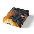 thumbnail image 3 of Wolf Duvet Cover Set Full Size,Black White Wolves Tribal Feather Dreamcatcher Bedding Set,Jungle Wild Animal Snowy Lake Mount Sunset View Comforter Cover(No Filler) for Teens,3 Pcs, 3 of 6