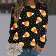thumbnail image 1 of Mode Hoodies for Women 2023 Col Rond Halloween Imprimé Long Pull à Manches 50% de Réduction Halloween / Costumes de Noël, 1 of 4