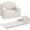 White, variant on Ourlova Kids Couch 2-in-1 Comfy Toddler Couch Fold Out Convertible Sofa to Lounger Foam Kids Chair with Soft Sherpa Gift for Girls and Boys (Pink Moon)