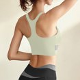 thumbnail image 3 of Yuyuzo Sports Bras for Women Wireless Full Coverage Colorblock Seamless Racerback Push up Workout Tank Tops, 3 of 3