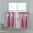 thumbnail image 1 of Lubelski Solid Color Flower Window Balcony Short Curtain Kitchen Valance Drape Home Decor Kitchen Curtain Coffee Short Curtain Door Decor, 1 of 3