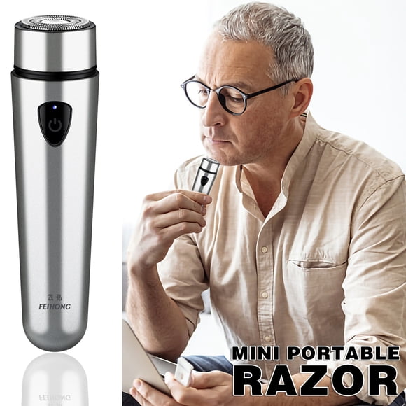 WIFKLSIIPG Men's Foil Shavers Small Pocket Size Washable Electric Rechargeable Travel Shavers for Men Mini Portable Shaving Microfoil for Ready to Use