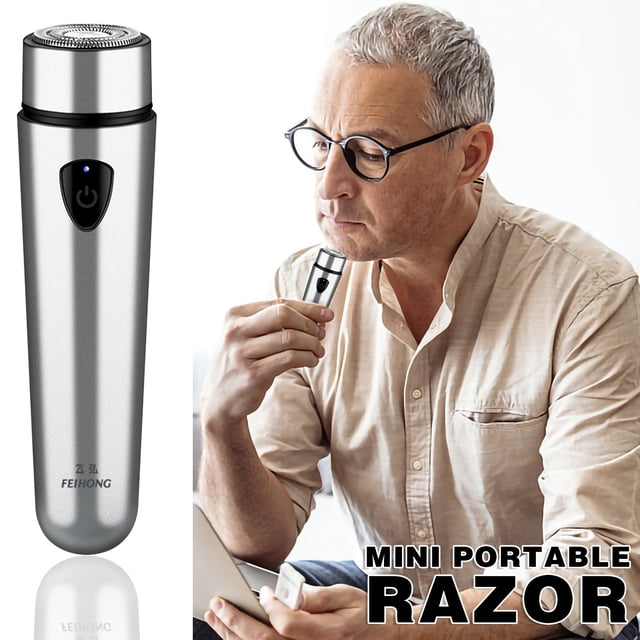 Men'S Foil Shavers Small Pocket Size Washable Electric Rechargeable Travel Shavers For Men Mini Portable Shaving Microfoil For Ready To Use, Electric Shaver